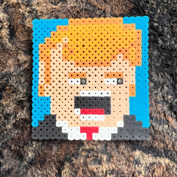 Trump magnet handmade from pearlier beads then ironed. - Picture 3 of 3